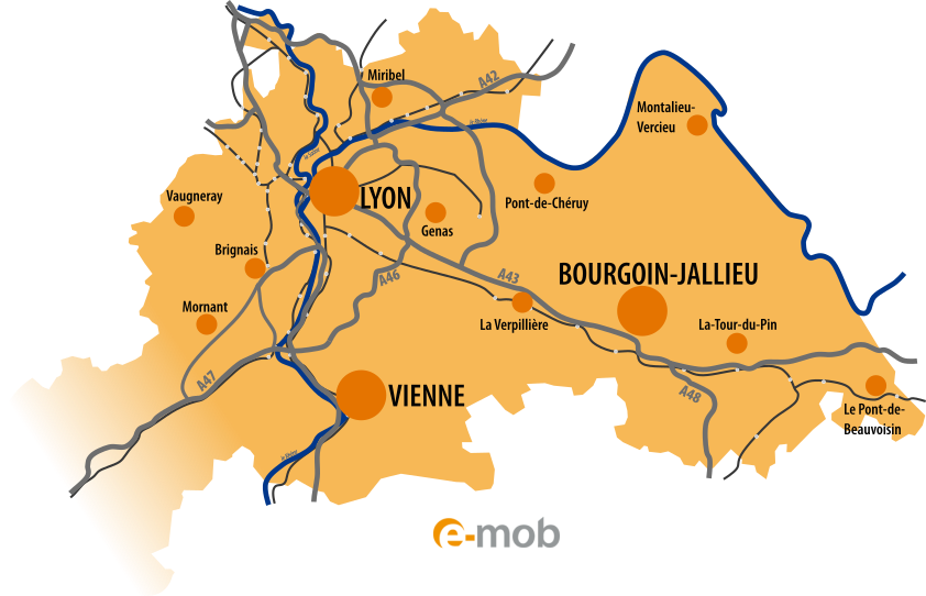 Carte du territoire e-mob