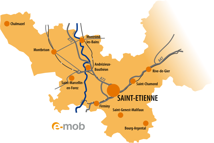 Carte du territoire e-mob